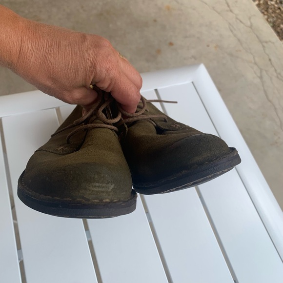 Bussola military green suede boots with laces size 7.5 (European 38) - Picture 9 of 16